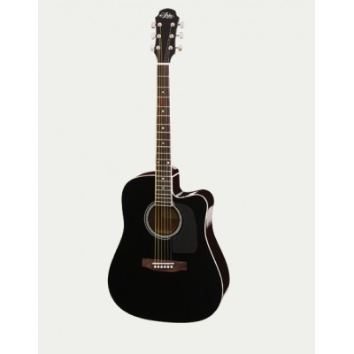 Aria Acoustic Guitar CE Black AWN-15CE BK