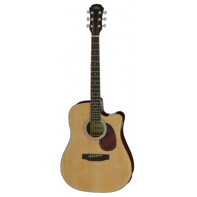 Aria Acoustic Guitar CE Naturel ADW-01CE N